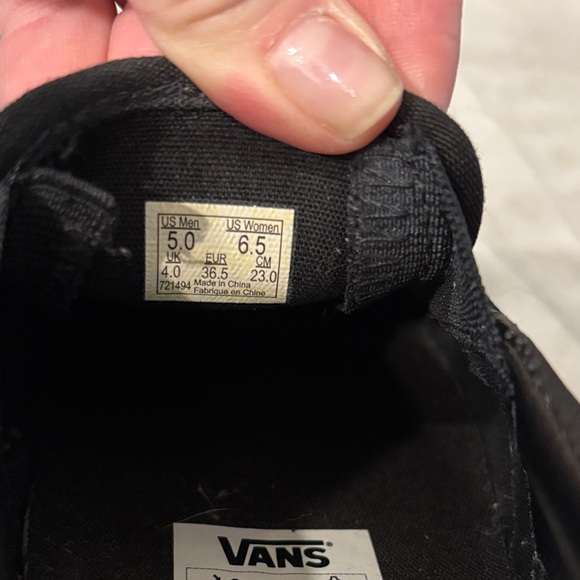 Vans Men's Perforated Black Slip-On Sneakers - Picture 8 of 8